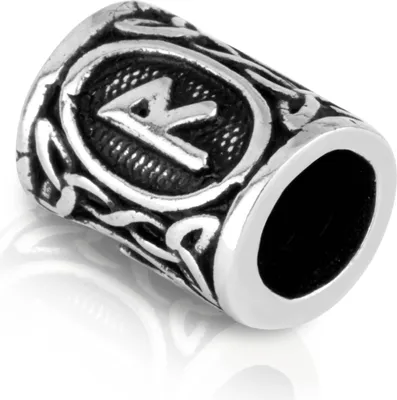 Produktbild von RAIDHO - 925 Sterling Silber Futhark Bartperle Germanisch Keltisch Wikinger 3567