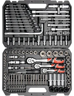 Obrázek produktu pro Yato YT-38872, Chrom Vanadová ocel, 128 nástroje/nástrojů