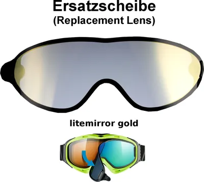 Produktbild von Uvex Ersatzscheibe Magnetscheibe litemirror gold für Skibrille Comanche Take Off  Goggle