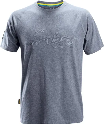 Produktbild von Snickers T-Shirt blau/melange mit 3DLogo Gr. XL