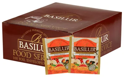 Obrázek produktu pro Čaj s ovocnou příchutí Basilur Blood Orange, sáčky - 100 ks x 1,8 g