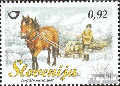 Produktbild von Briefmarken Slowenien 2008 Mi 691 (kompl.Ausg.) postfrisch Transportmittel