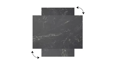 Obrázok produktu pre Allboards magnetická bezrámová kovová tabuľa s potlačou 90x60cm - čierný mramor