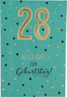 Produktbild von Depesche Zahlenkarten - Das beste Alter Sortierung : 28 Alles Gute zum Geburtstag! Zahlenkarte Sortierung: 28 Alles Gute zum Geburtstag!