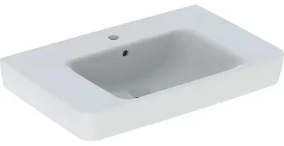 Immagine prodotto di Geberit Renova Plan, lavabo avec tablette, 75x48 cm, 1 trou pour robinet, avec trop-plein, 501694, 501.694.00.8, 501.694.00.8