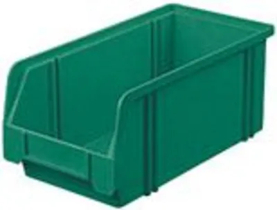 Zdjęcie produktu dla LA-KA-PE Pojemnik z otwartym frontem dł. 290/266 x szer. 140 x wys. 130 mm zielony - LK3A GREEN