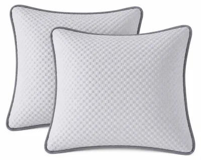 Produktbild von kühlende Kissenbezuege 80x80cm 2er Set Weiss atmungsaktiv Kissenbezug
