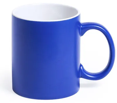 Produktbild von Kaffeebecher und Trinkbecher - blau/weis - 350 ml - Keramik