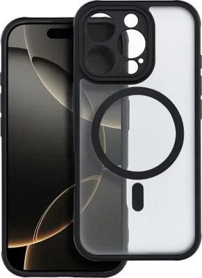 Zdjęcie produktu dla FULL MATTE MAG COVER kompatybilny z MagSafe pasuje do IPHONE 16 Pro czarny