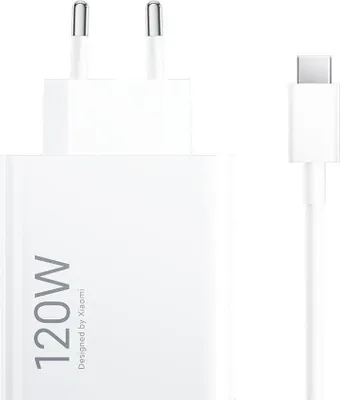 Chargeur Rapide USB 67W + Câble USB-C 6A 1M Blanc pour Xiaomi Redmi 14C