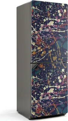 Zdjęcie produktu dla Abstrakcyjny wzór w kropki - Magnetyczna osłona lodówki - Folia dekoracyjna magnetyczna do kuchni - Magnes na lodówkę deco - Samoprzylepna tablica magnetyczna - Folia magnetyczna na drzwi lodówki - 70x190 cm