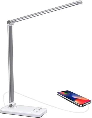 LED-Bürolampe, USB-aufladbar, 10 Helligkeitsstufen, 5 Modi