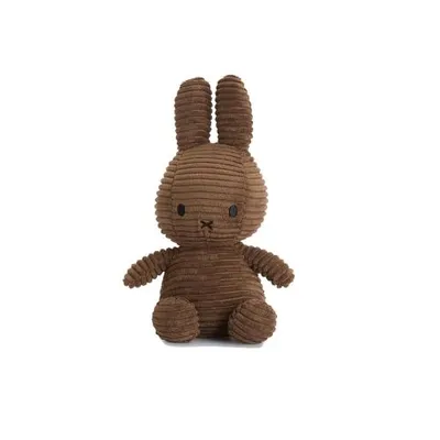Produktbild von Miffy Cord-Plüschfigur (braun, 24cm) Kuscheltier Stofftier Hase Plüschtier