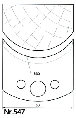 Zdjęcie produktu dla BRÜCK UNI-Abweiser 50 mm Profil Nr. 547 | 39547