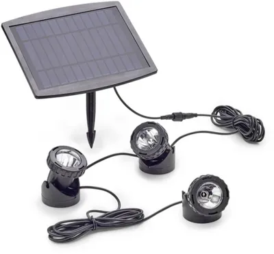 Produktbild von Pontec PondoSolar LED Set 3 - Solar Teich & Gartenbeleuchtung 3 LED Lampen