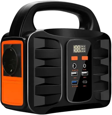 Produktbild von Tragbare Powerstation 99Wh 150W – Solargenerator Akku mit AC 230V, USB, USB-C, Kfz-Anschluss – Mobiler Stromspeicher für Camping, Outdoor, Notstrom