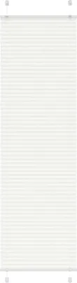 Image de Store plissé blanc 60x200 cm largeur du tissu 59,4 cm polyester