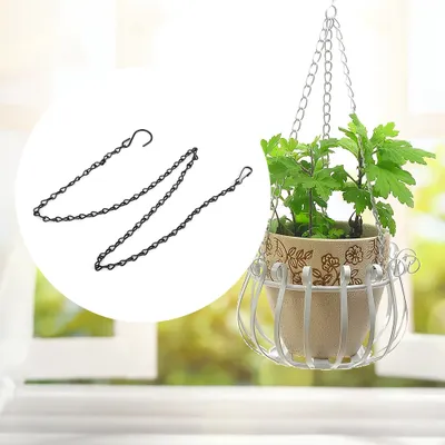 Image de Chaîne suspendue,Pot de fleurs suspendu,Chaîne suspendue en fer,Crochet de chaîne en fer,Pot de fleurs suspendu
