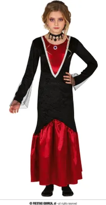 Immagine prodotto di Costume da vampiro per bambina, taglia:110/116