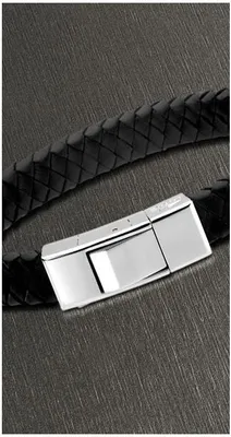 Produktbild von Lotus Style Lederarmband schwarz geflochten LS1122-2/1 19 cm