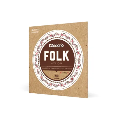Obrázek produktu pro D'Addario EJ32C, Kytara, Nylon, Klasický, 6 kusů