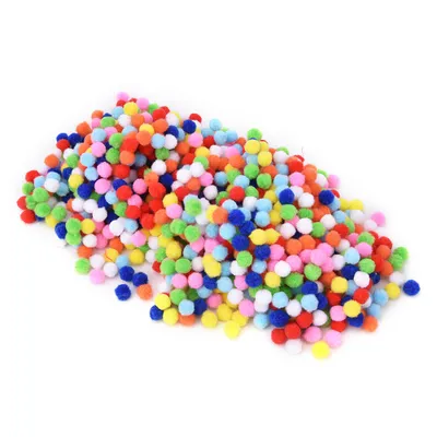 Image de Pom Poms doux,Pom Poms duveteux,Pom Poms Ball,Jouets éducatifs,Jouets pour enfants,Peluche Ball