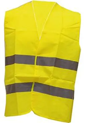 Image de Gilet De Sécurité Fluo Avec Bandes Réfléchissantes. Taille Unique Xl Correspondant à 52/54.