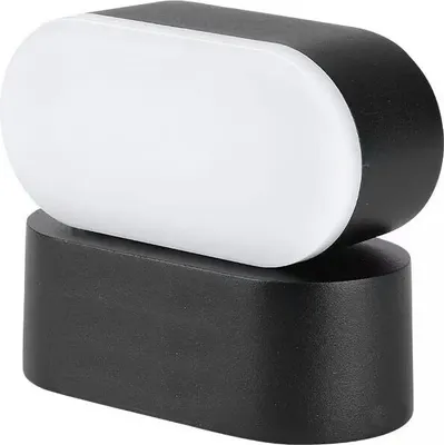Obrázek produktu pro Venkovní LED nástěnné svítidlo VT-816, černé, 6 W, teplá bílá, 722 lm, hliník, rozměry: 5 × 11,5 × 10 cm, IP65, V-TAC