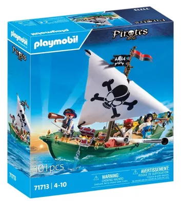 Image de PLAYMOBIL 71713 la Chaloupe des pirates