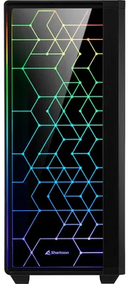 Produktbild von Sharkoon RGB LIT 100, Tower-Gehäuse, (Front und Seitenteil aus