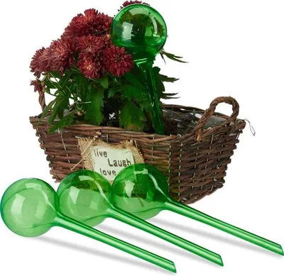 Produktbild von Famanu Wasserdrücker Set von 4 - Bewässerungssystem für Zimmerpflanzen - Grün