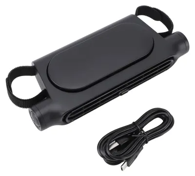Productafbeelding van USB-ventilator voor autostoelen, multifunctioneel, efficiënt, stil, veilig, zonder bladen, geschikt voor de hoofdsteun van de achterbank, turbo, krachtig, zwart