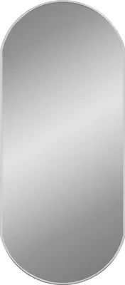 Image de vidaXL Miroir mural argenté 80x35 cm ovale