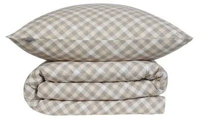 Produktbild von SCHIESSER Bettwäscheset Rin | Feine Renforcé-Qualität | 2-teilig | Karomuster | 100% Baumwolle | Weich und glatt | YKK-Reißverschluss | 135x200 cm + 80x80 cm | Grau