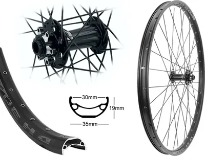 Produktbild von Bärwinkels Vorderrad 28 / 29 Zoll Disc 30-622 Hohlkammerfelge Steckachse 15x110 6-Loch Bremsscheibe