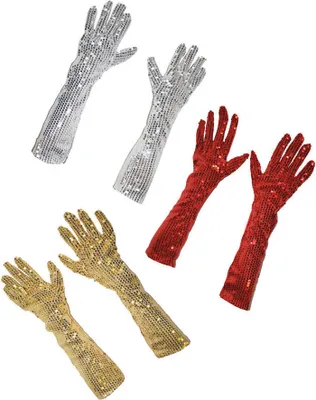 Produktbild von Handschuhe Pailletten Größe: gold