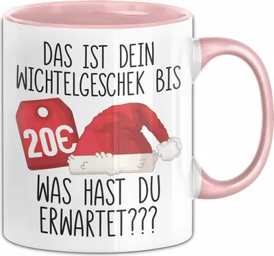 Produktbild von Wichtelgeschenk Tasse Geschenk bis 20€ Schrottwichtelgeschenk Schrottwichteln (Rosa)