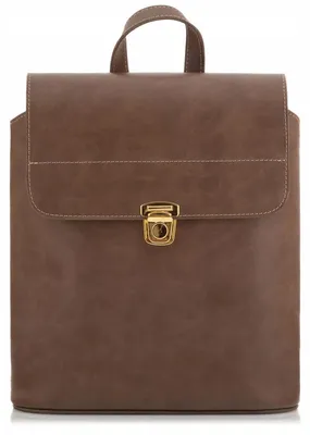 Produktbild von Belveder Damen-Handtasche und Rucksack Brązowy Leder Steif