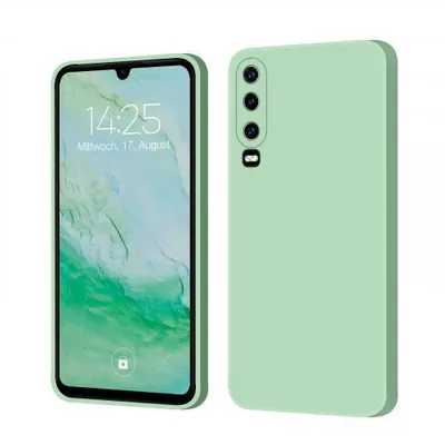 Produktbild von Liquid Silikon Hülle Für Smartphones - Farbe: Türkis - Modellkompatibilität: Für Huawei P30