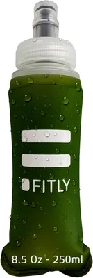 Imagen del producto de Botella de agua plegable, de 250 ml, compacta, ideal para deportes y actividades al aire libre