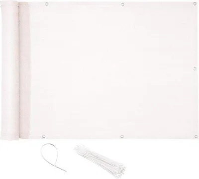 Productafbeelding van Famanu balkonbescherming - HDPE, lichtdoorlatend, met kabelbinders