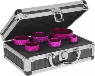 Produktbild von MATRIXTEC Diamant-Bohrkronen Set 6-teilig, im Koffer, Art. 50841