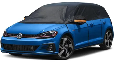 Produktbild von Halbgarage Wasserdicht Atmungsaktiv Autoabdeckung für Schrägheck bis 450 cm Schwarz