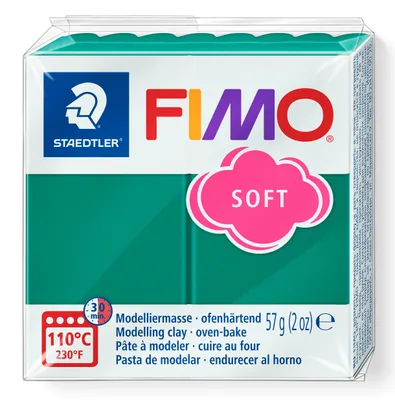 Obrázek produktu pro FIMO, Modelovací hlína, Modelovací hlína smaragdová měkká normální
