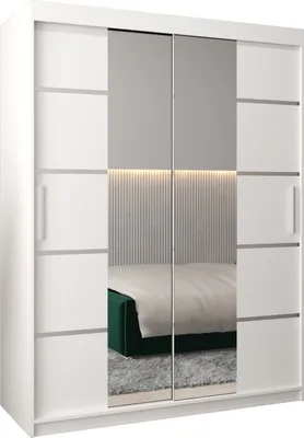 Produktbild von Kleiderschrank, Schiebetürenschrank Schlafzimmer, Schrank mit Spiegel VERONA 4 150 cm