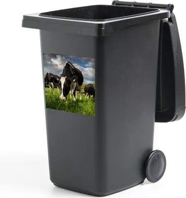 Produktbild von MuchoWow® Mülltonnenaufkleber Kuh - Natur - Gras - Tiere 40x40 cm - Abfall-Aufkleber - Container - für Abfallcontainer