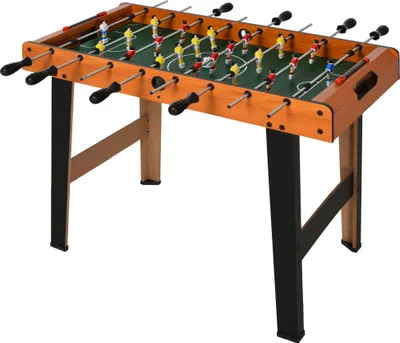 Produktbild von Tischkicker Kickertisch mit Edelstahlstangen, Für Kinder und Erwachsene, 84,5x40x61,2 cm, Schwarz