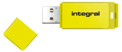 Produktbild von Integral 32GB Neon Gelb USB 2.0 Flash-Laufwerk