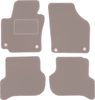 Image de Tapis de sol en velours pour Volkswagen Golf Plus (2005-2014) - tapis de sol LUX beige (4 pièces)
