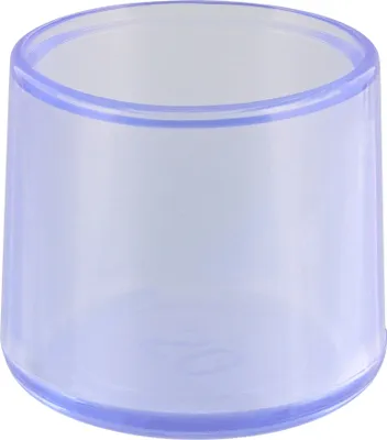 Produktbild von WAGNER Kappen für Stahlrohr rund 4tlg. - Ø 20 / 24 x 23 mm, Abrieb 5 mm, Kunststoff transparent - 15067299